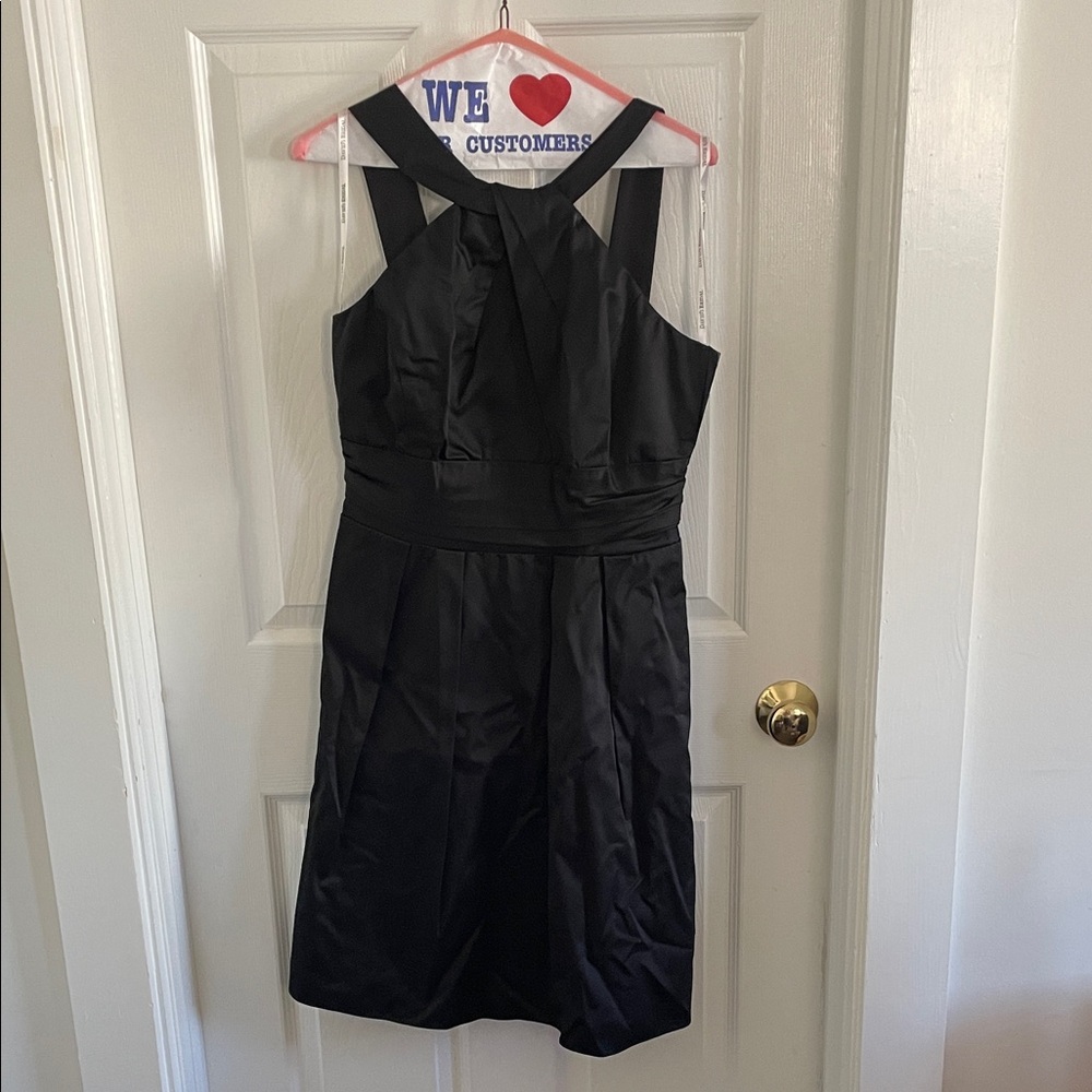 David's Bridal Black Backless Dress